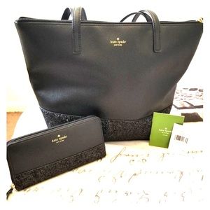 Authentic Kate Spade Purse W/Matching Wallet